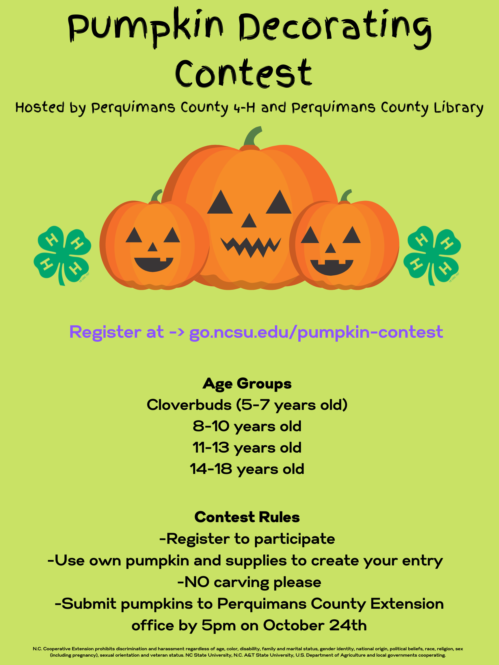 4-H Pumpkin Decorating Contest | Extension Marketing and ...