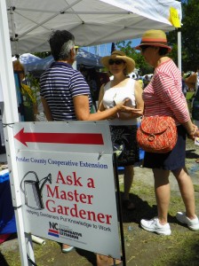 'Ask a Master Gardener' tent at the NC Blueberry Festival