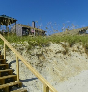 Eroded dunes. 