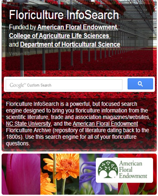 Floriculture InfoSearch Website 