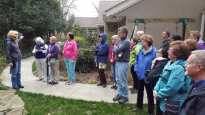 group attending an outdoor workshop