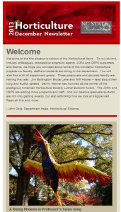 Hort Science Newsletter