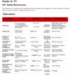 TV Radio schedule