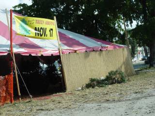 Tent with sides