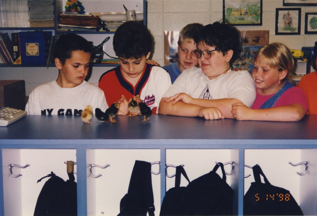 1998 - 4-H Embryology at a Swain County Elementary School.