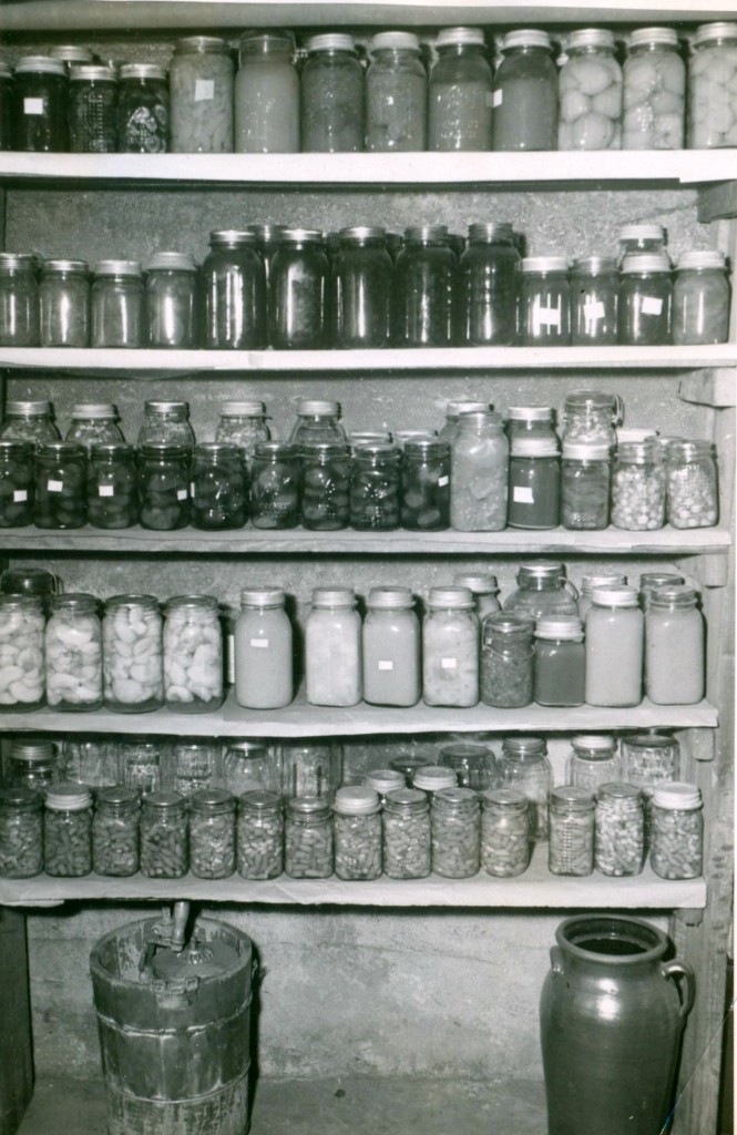 Cellar of canned goods