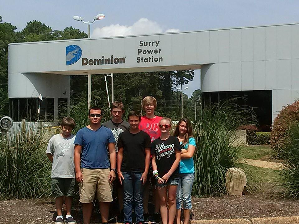 Currituck Youth Visit Power Plant North Carolina Cooperative Extension