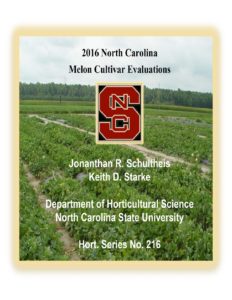 Cover photo for 2016 Melon Variety Trial Results