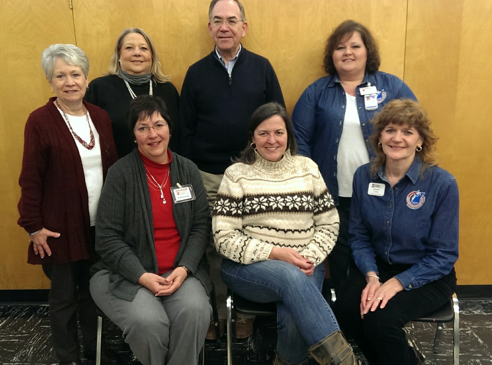 SHIIP Volunteers Recognized Front Row (left to right): Rebecca Holder, Donna Collins, and Carmen Long (Extension Agent and Surry County SHIIP Coordinator) Back Row (left to right): Jo Ann Collins, Mary J Jenkins, David Jones, and Tammy Haynes **Not Pictured: Jan Taylor**