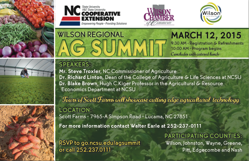 Wilson Regional AG Summit North Carolina Cooperative Extension