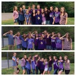 Students with the CMC (a local co-op)showing support for our military youth on Purple UP! Day 2015.