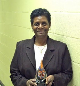 Yvonne Mullen with award