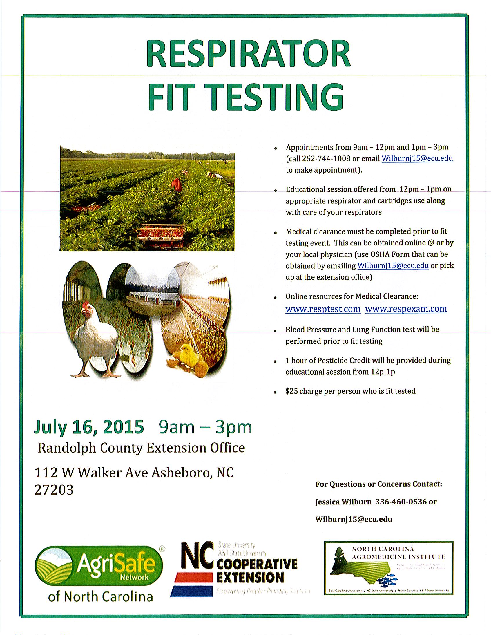 respirator fit testing north carolina cooperative extension respirator fit test form