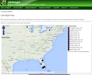 Cover photo for NO Late Blight on Tomatoes Reported YET in NC!