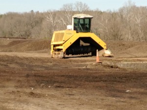 Compost turning machine