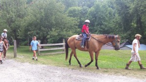 Horseback riding is just one of the many activities campers enjoy during a week of BJP residential camp (July 2015).