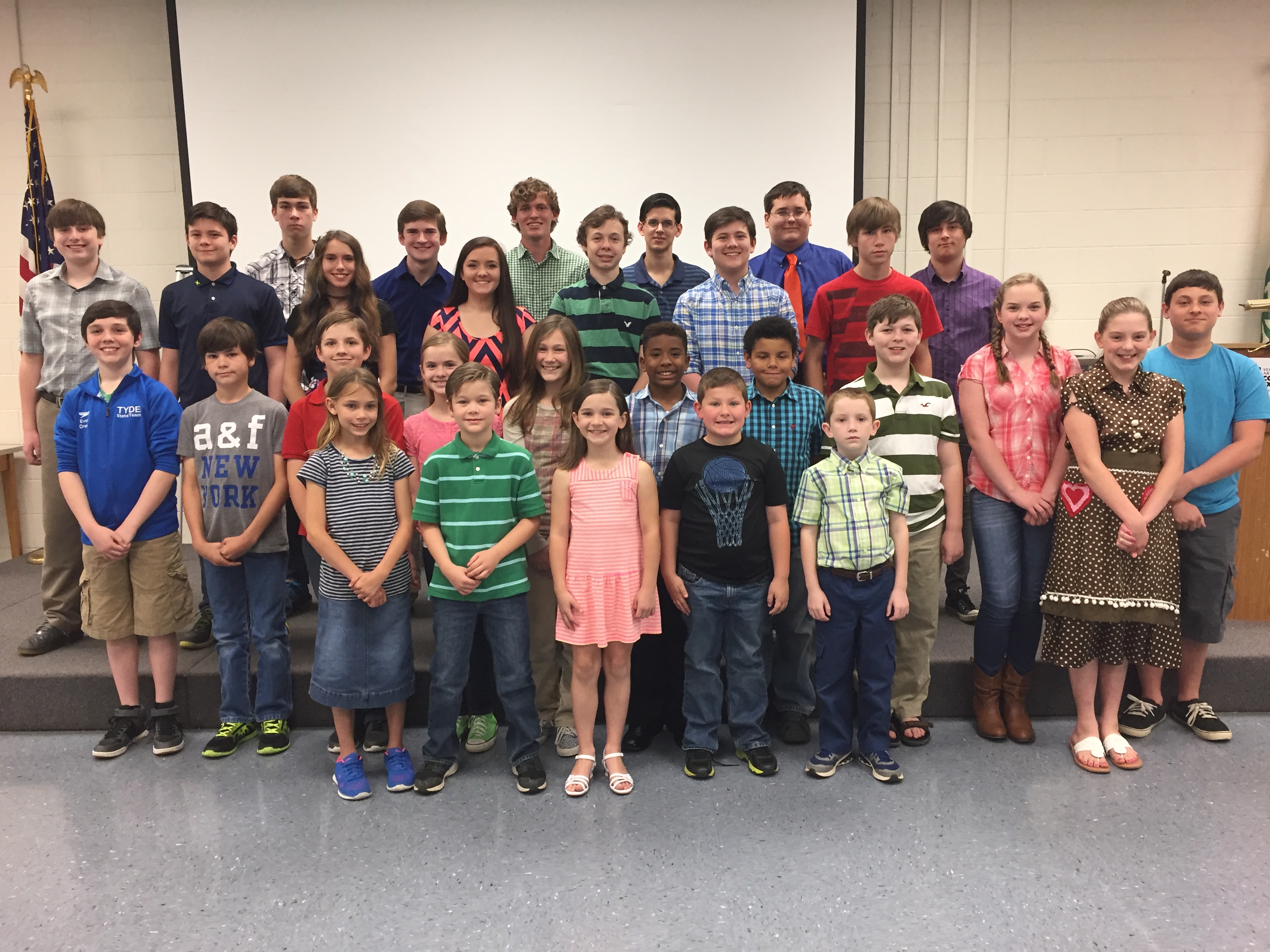 Participants in the 2016 Forsyth County Presentation Competition