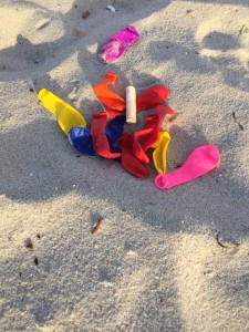Balloons on the beach