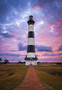 lighthouse sunset