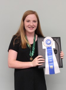 Kaitlyn Johnson 14-18 Public Speaking Champion