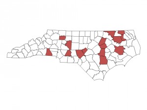 Current distribution of sugarcane aphid in sorghum as of July 19, 2016.