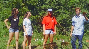 Mr. Kaybay and Students started a Pollinator Habitat Garden at East Chapel Hill High School - Photo by Harold Johnson, CC-BY