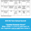 Screen Shot of Farm School Summit Schedule