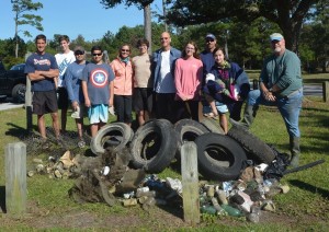 Seawolves 4-H club annual fall participation with Carteret Big Sweep