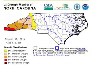 Map by NC Drought Management Advisory Council