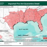 Red imported fire ant map - U.S. - 2016