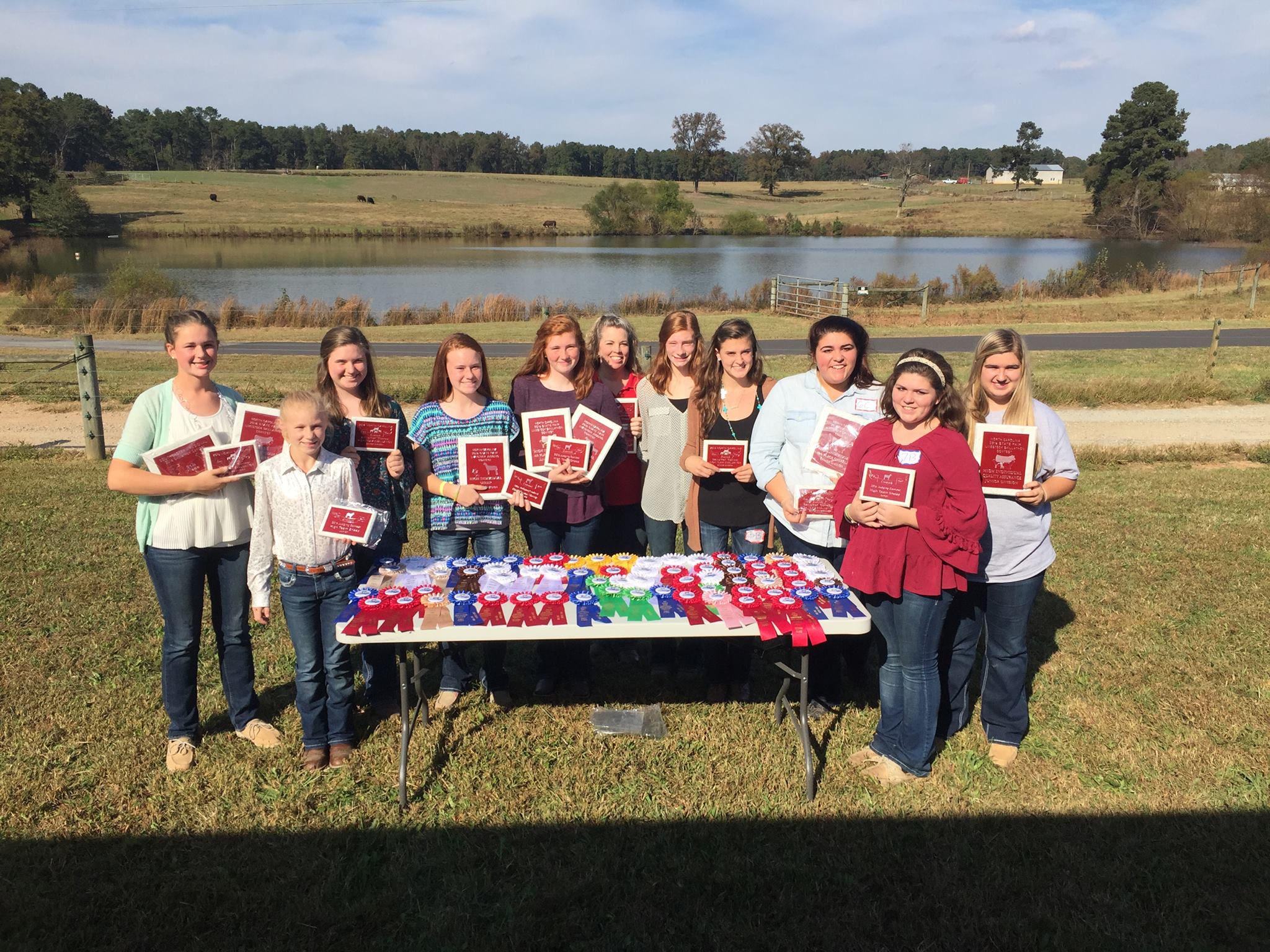 2016 Forsyth/Stokes 4-H Livestock Judging Team at the NC State Fair Contest