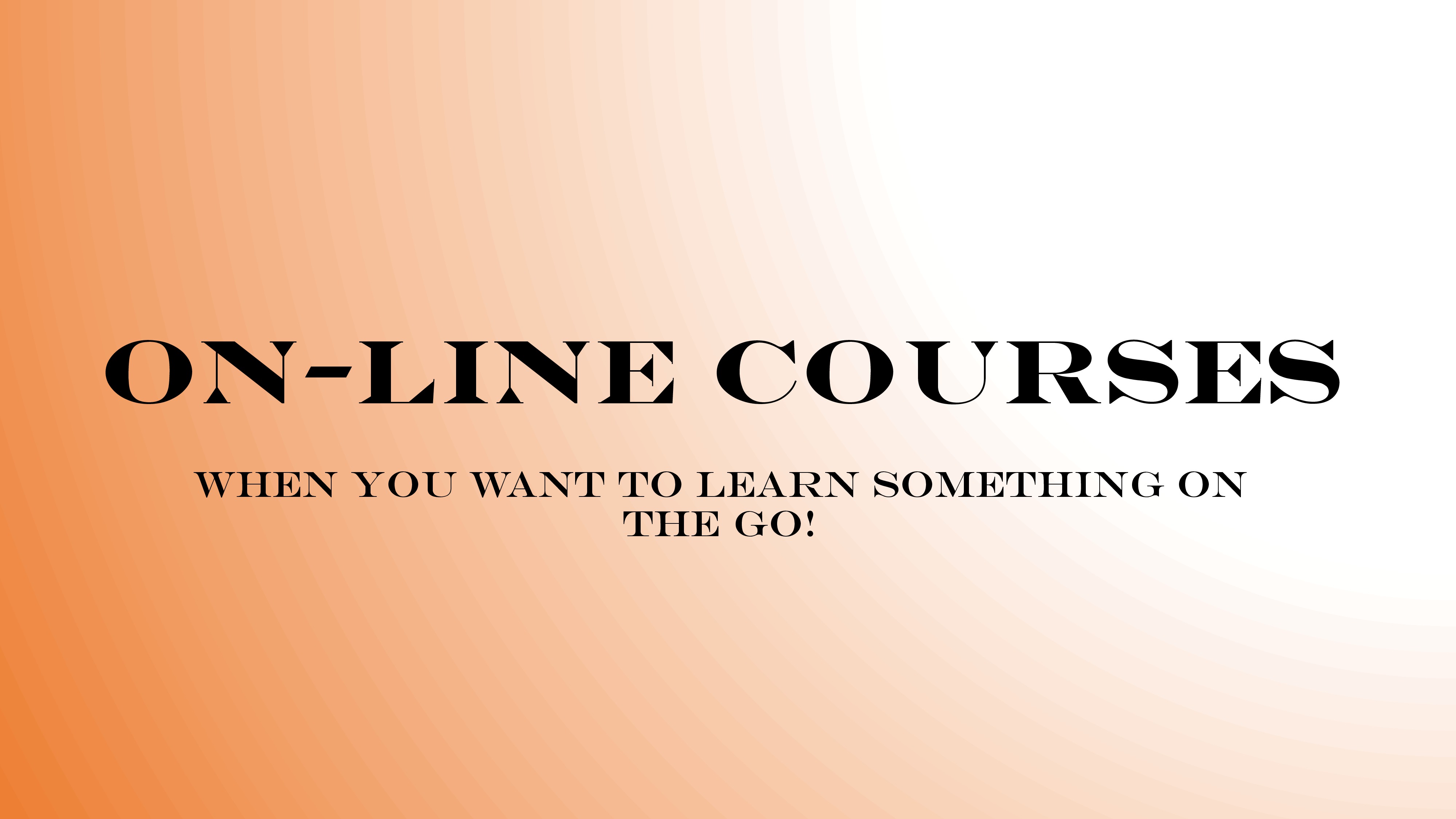 Online courses