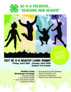 Cover photo for NC 4-H Healthy Living Summit!