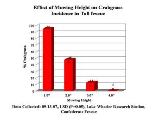 mowing height study results