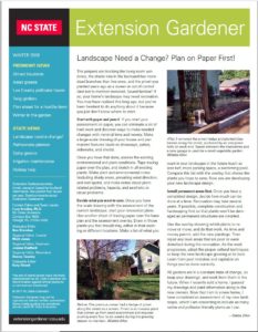Cover photo for Winter Edition of Extension Gardener Newsletter Now Available