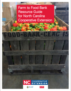 Cover photo for Farm to Food Bank Resource Guide for NC Cooperative Extension