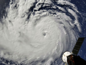 Hurricane Florence satellite image from September 10, 2018