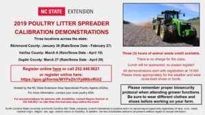 Cover photo for Poultry Litter Spreader Calibration Demonstrations