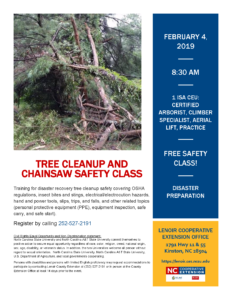 Cover photo for Chainsaw Safety Class
