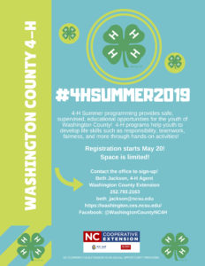 4-H Summer Program Title Page