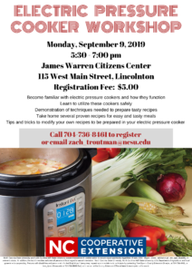 Cover photo for Electric Pressure Cooker Workshop