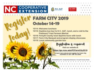 Image of Farm City 2019 postcard invitation