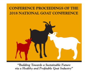 Cover photo for 3rd National Goat Conference Proceedings