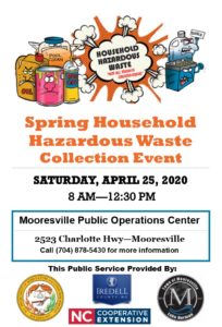 Cover photo for Spring Household Hazardous Waste Collection Event