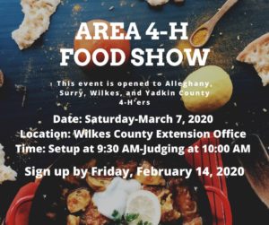 Cover photo for Area 4-H Food Show