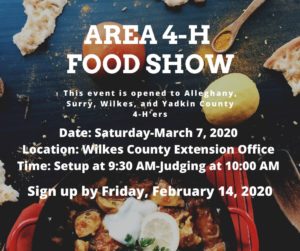 Cover photo for Area 4-H Food Show