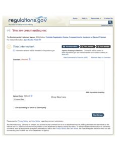 epa comment website