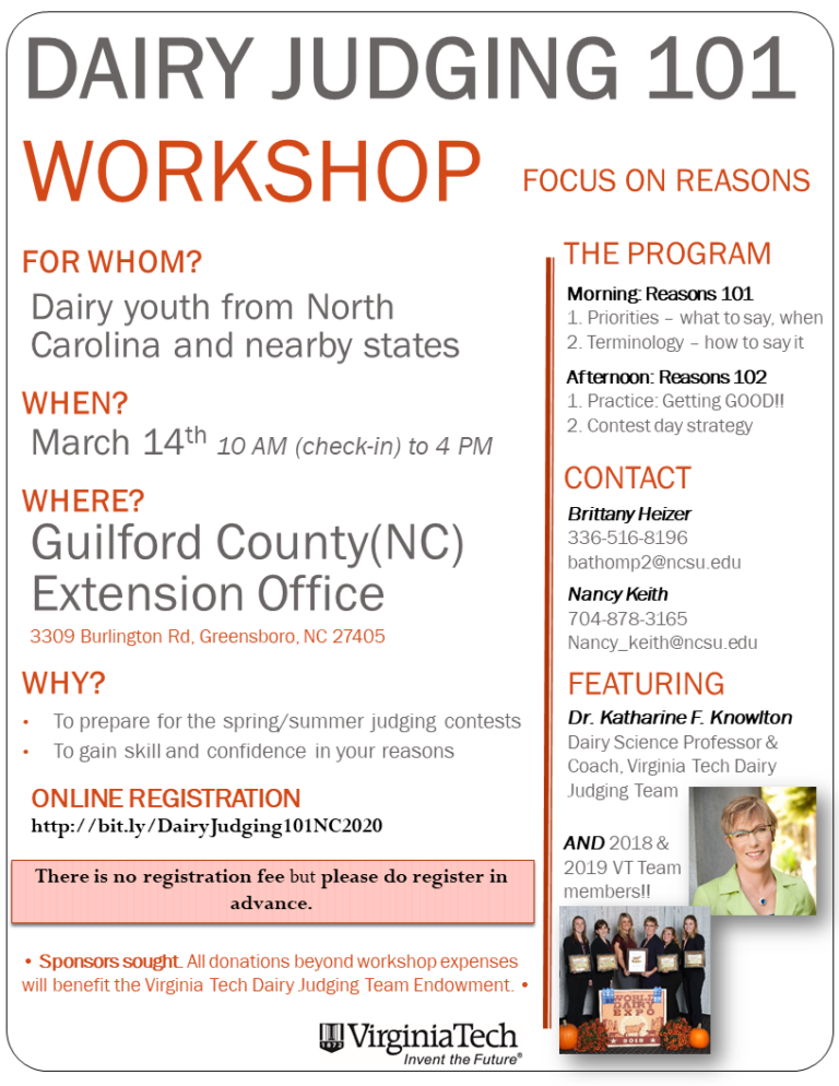 Dairy Judging 101 NC State Extension