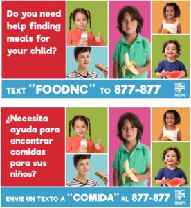 Cover photo for Meal Locator Texting Resource for Parents