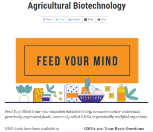 Cover photo for FDA Starts New Agriculture Biotech Education Website